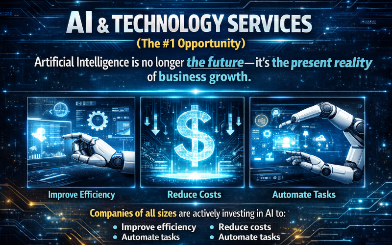 AI and technology services for business growth automation data analysis and AI consulting