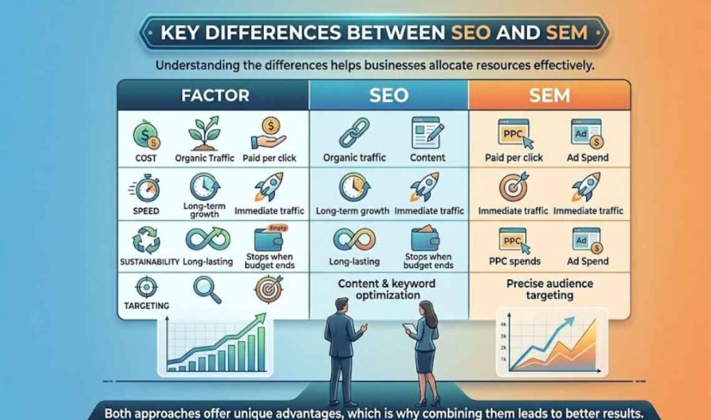 Key Differences Between SEO and SEM