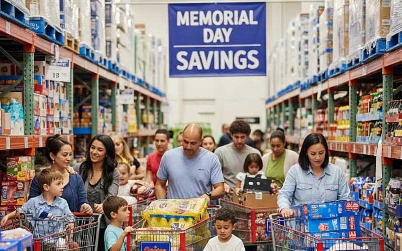 Memorial Day Weekend Shopping at Warehouse Store